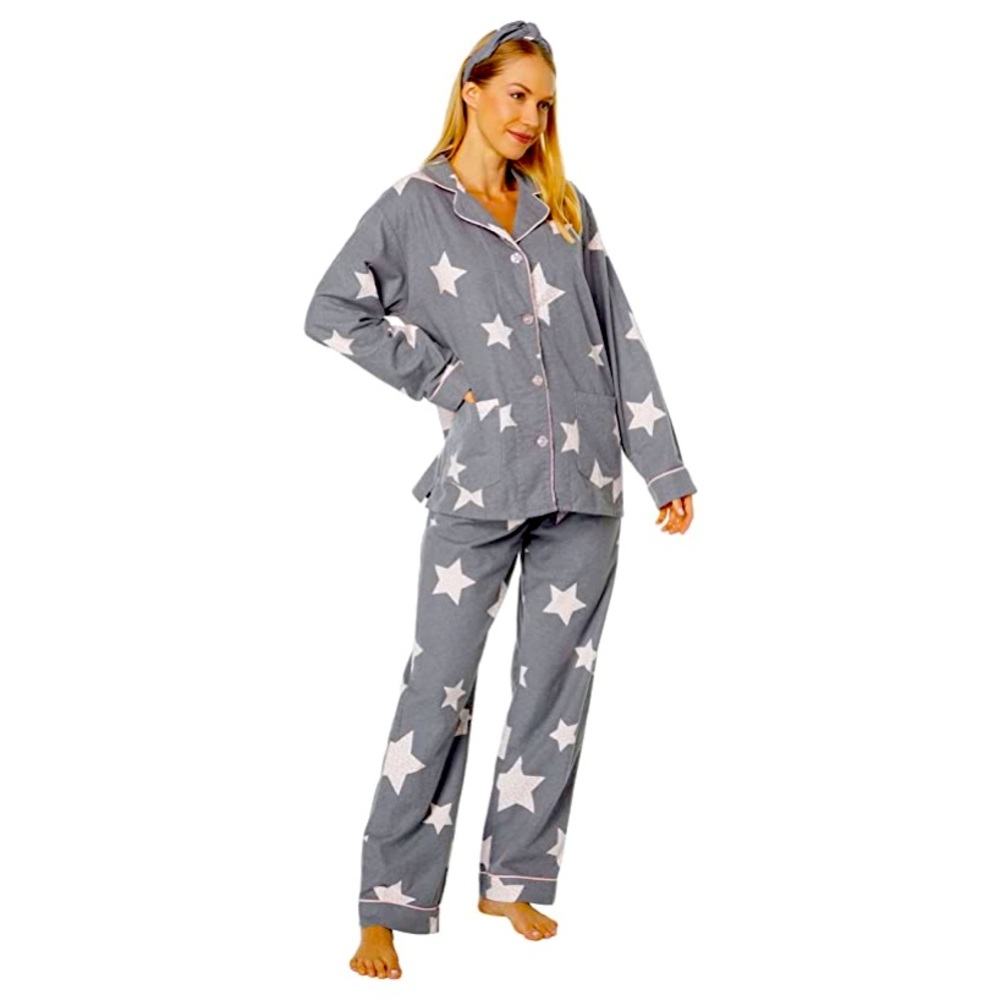 PJ Salvage Flannel PJ Set with Headband Wild Star